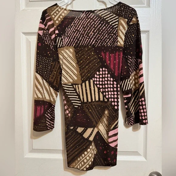 NWOT Dressbarn Patterned Dress - Picture 3 of 4